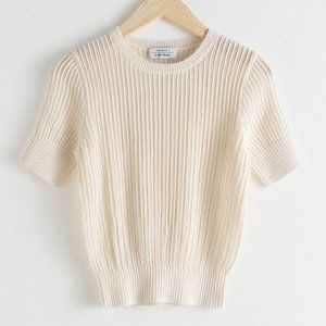& Other Stories Open Crochet Top  - NWT | S